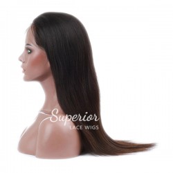 100% Human Hair Lace Front Wig Light Yaki