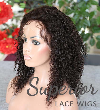 100% human hair lace front wig afto curl 