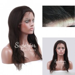 full lace wig natural straight darkest brown virgin remi hair 