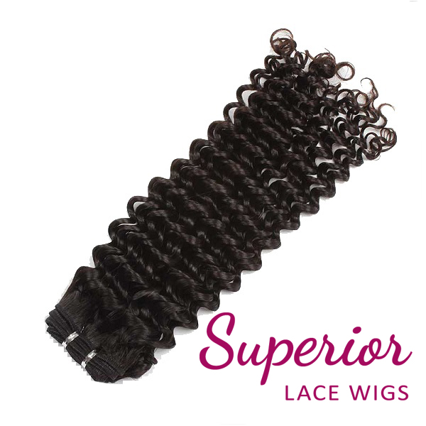 100% Human Hair wefts deep curl 