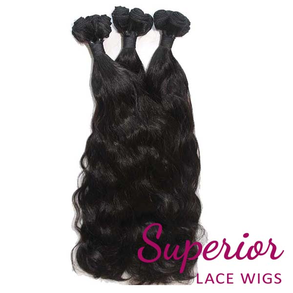 100% human hair wefts natural wave4oz