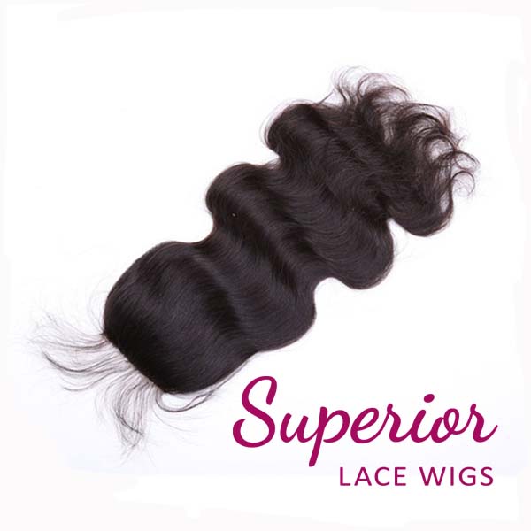 Silk Based Lace Top Closure body wave women's hair piece