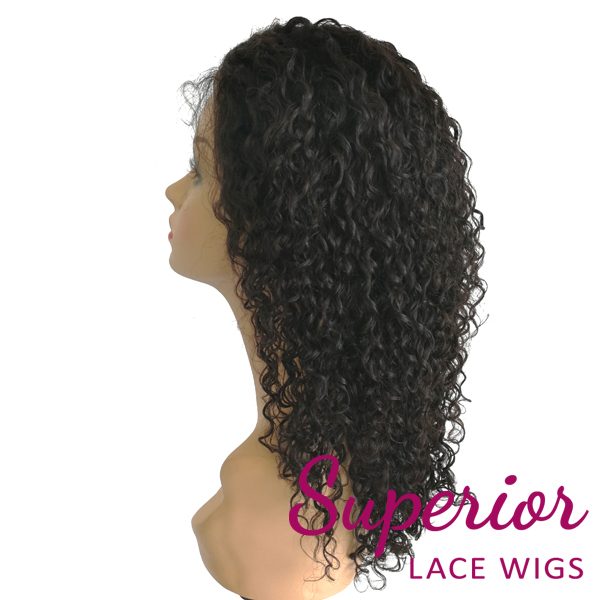 360 circle lace wig 10mm curly heavy density 